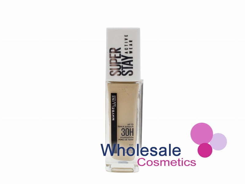 6 x Maybelline SuperStay Active Wear 30Hr Foundation - 22 LIGHT BISQUE
